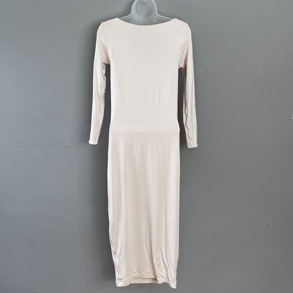 SER.O.YA Revolve Womens Irene Peakaboo Long Sleeve Midi Bodycon‎ Dress MED Pink - Picture 4 of 10